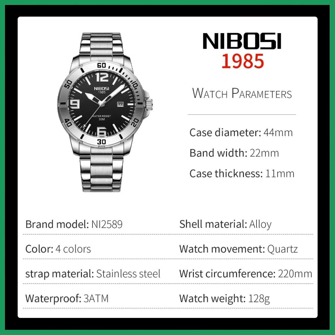 Watch Luxury Waterproof Quartz 💎