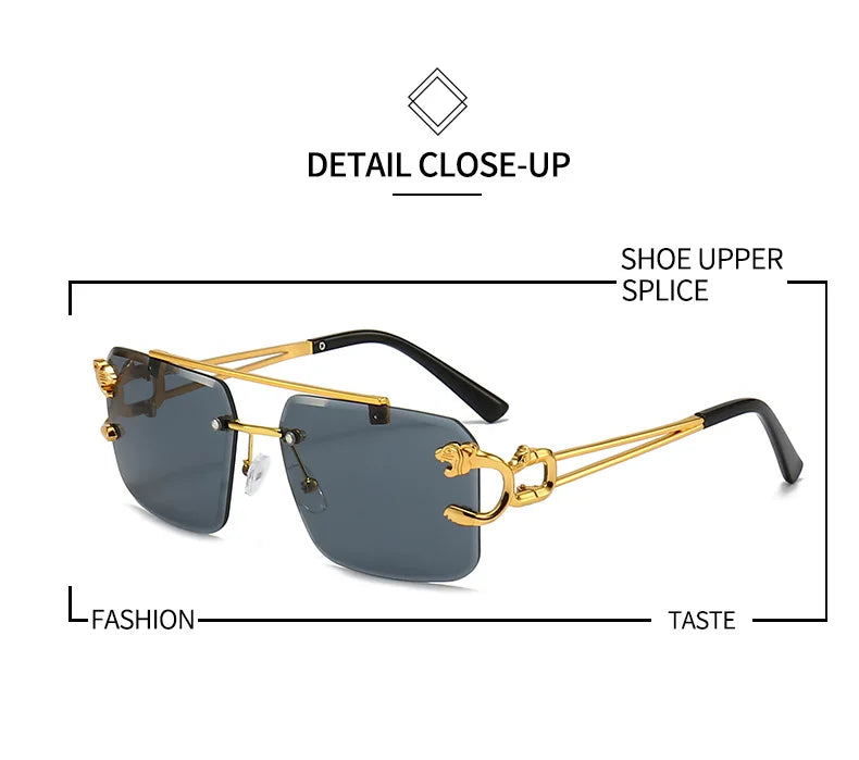 Luxury Square Sunglasses Man