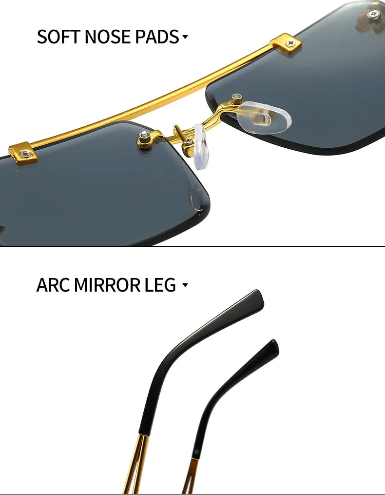 Luxury Square Sunglasses Man