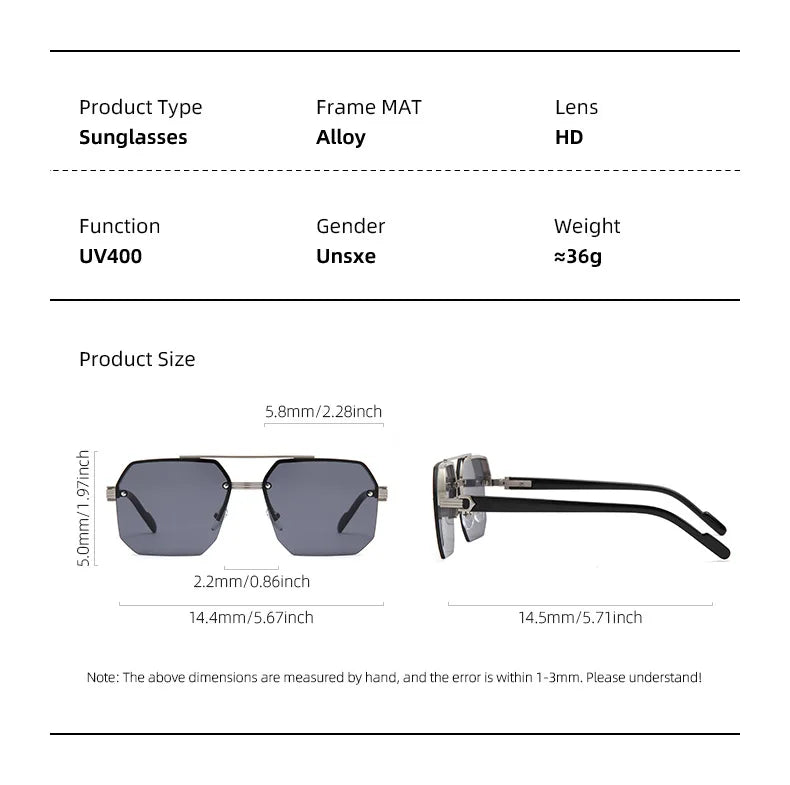 Aviator Sunglasses with retro, UV400