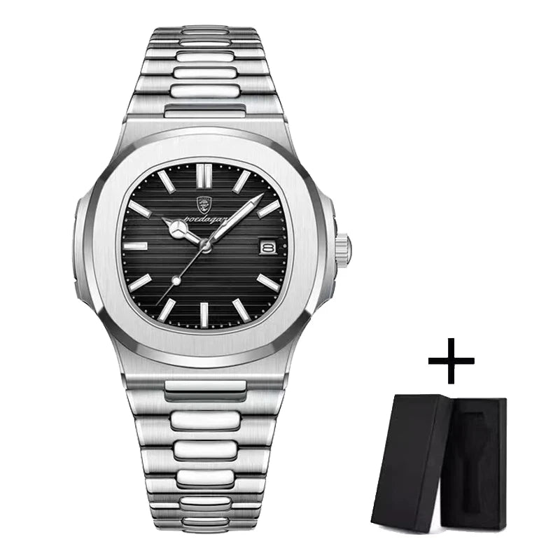 POEDAGAR Men's Quartz Watch: waterproof, luminous 💎