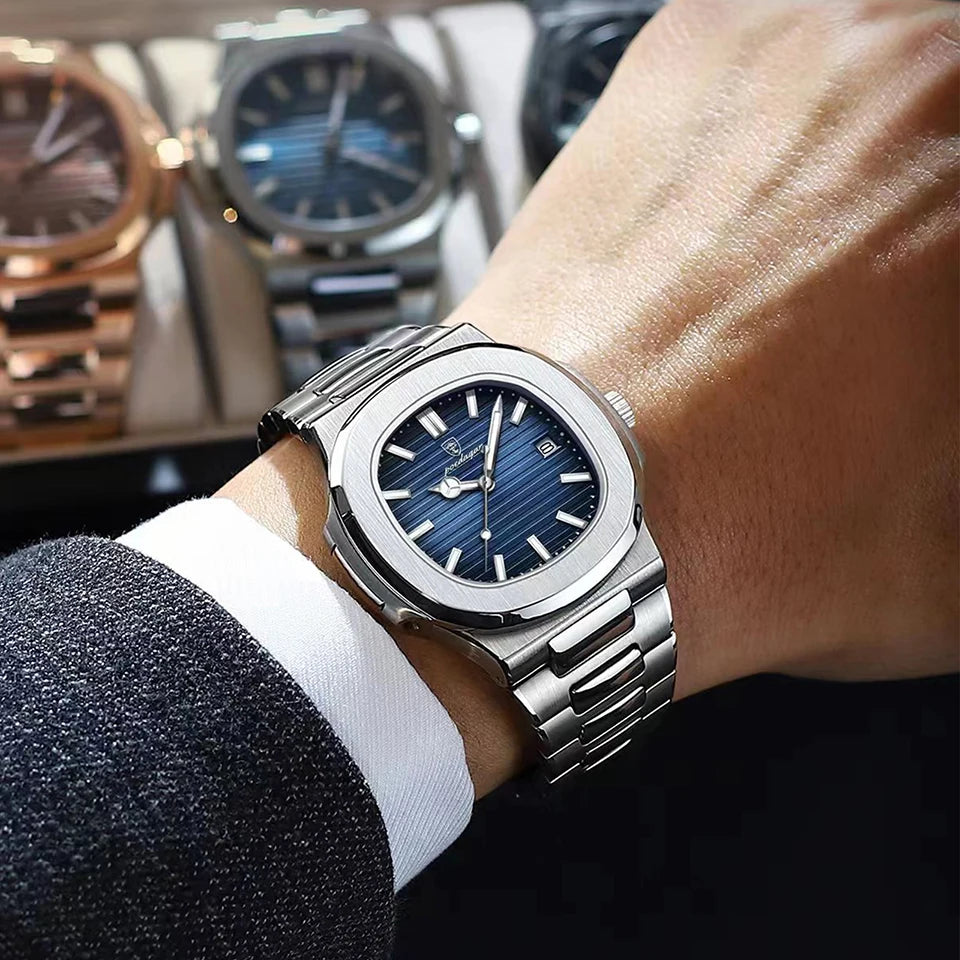 POEDAGAR Men's Quartz Watch: waterproof, luminous 💎