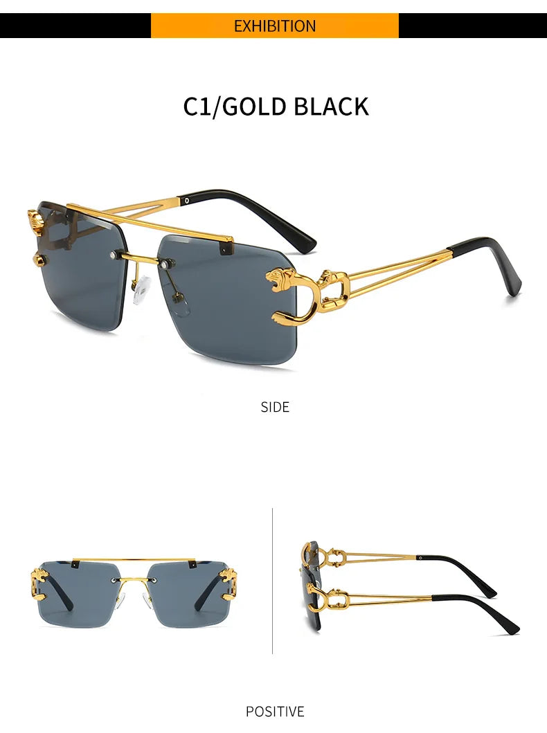 Luxury Square Sunglasses Man