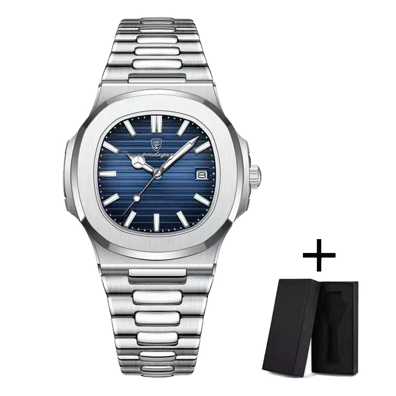 POEDAGAR Men's Quartz Watch: waterproof, luminous 💎