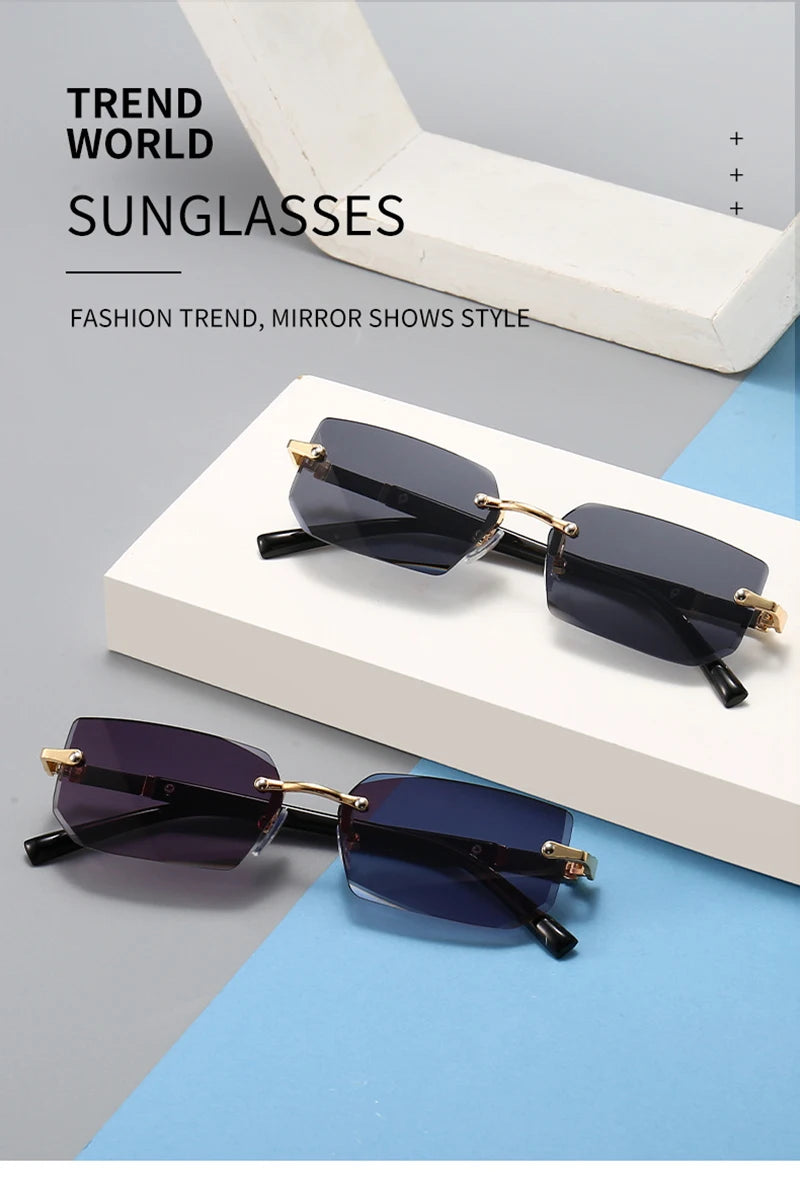 Fashion Rimless Sunglasses