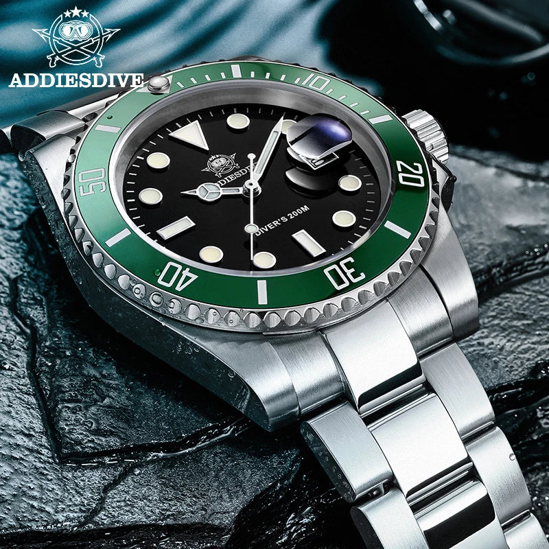 ADDIESDIVE Men's Luxury Stainless Steel Watch 💎